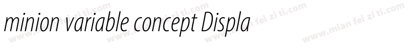 minion variable concept Display It字体转换